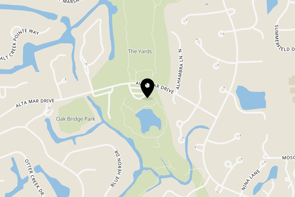 Map showing the location of Argyle Restaurant on 254 Alta Mar Dr in Ponte Vedra Beach